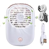 Qyljeiwred Persönlicher Handventilator, leichter Handventilator, 3 Modi,...