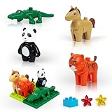 HIUME Abholzung Tiere Bausteine Set - Kompatibel mit lego duplo Steine, Mit...