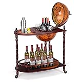 COSTWAY Globusbar Minibar Weltkugel Weinregal Flaschenregal Globus Bar...