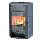 Kaminofen Bali Max – Kompaktes Design prismatische Sichtscheibe 8 kW...