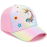 WAWSAM Einhorn Mädchen Baseballkappe Verstellbarer Basecap Kinder Snapback...