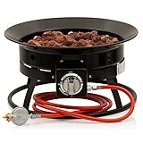 BBQ-Toro Gas Feuerstelle mit Lavasteinen | Ø 48 cm - 12 kW | Outdoor...