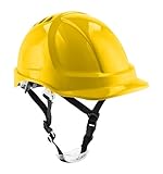 Högert Technik - PLONER Schutzhelm gelb uni | Bauarbeiterhelm Schutzhelm...
