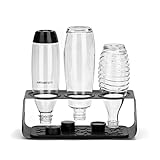 SodaStream Premium Flaschenabtropfhalter aus Edelstahl, kompatibel...