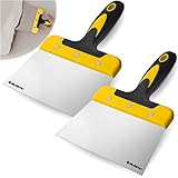 BLOSTM 17,8 cm Schaber-Werkzeug, 2 Stück, Tapetenschaber, Spachtelmesser...
