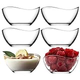 DMA-Z Dessertschalen-Glas 6er-Set: 215 ml bleifrei, ideal für Pudding &...