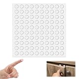 100 Stück Selbstklebend Türpuffer, 8MM Gummipuffer, Transparent...