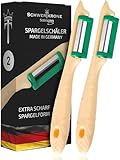SCHWERTKRONE® 2 Spargelschäler [MADE IN SOLINGEN - GERMANY] -...