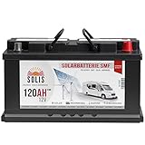 SOLIS Solarbatterie 12V 120Ah Batterie Solar Wohnmobil Wohnwagen...