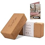 SportyAnis® Premium Yoga-Block [2er Set] inkl. E-Book aus Naturkork für...