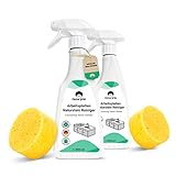 Emma Grün® Natürlicher Marmorreiniger 2x 500ml, Marmor Reiniger und...