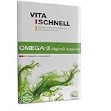 Omega 3 vegan aus Algenöl - 60 Kapseln - Hochdosiert mit hochwertigem EPA...