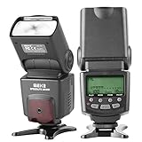 Meike MK430 TTL LCD-Blitz Speedlite Kompatibel mit Canon DSLR-Kamera EOS...