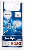 Bosch W5W Pure Light Fahrzeuglampen - 12 V 5 W W2,1x9,5d - 2 Stücke