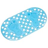 SHINEOFI rutschfeste Fußmatte mit Massagefunktion 68x37cm aus Transparent...