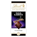 Lindt EXCELLENCE Salz-Lakritz - Feinherbe Schokolade | 100 g Tafel | Mit...