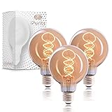 IPurity Edison Vintage Glühbirne [3 Stück] - Hochwertige Retro Glühbirne...