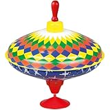 Lena 52225 Bolz Brummkreisel Multicolor 19 cm, Schwungkreisel aus Blech,...