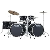 Tama IP72ZH8WBNBOB Imperialstar Double Bass Drum Set Blacked Out Black -...