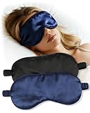 lulir 2 Stück Schlafmaske für Herren und Frauen, Seide Augenmaske,...