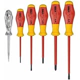 Juego de destornilladores aislados VDE Felo Serie Nº 9 (Planos, PH y...