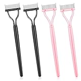 4-teiliges Wimperntrennwerkzeug, Mascara-Bürsten mit Metallzähnen,...
