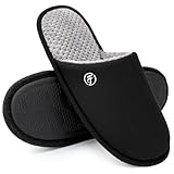 EverFoams Herren Strick Hausschuhe Leichter Memoryschaum Innen...