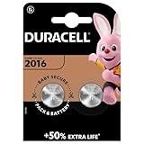 Duracell Specialty 2016 Lithium-Knopfzelle 3 V, 2er-Packung (CR2016...