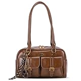 GSenhui Boston Tragetasche Damen Vintage Umhängetasche Klein Handtasche...