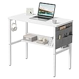 CubiCubi Schreibtisch, 80 x 40 cm Computertisch, Schreibtisch Klein...