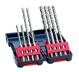 Bosch Professional 8-tlg Hammerbohrerset SDS plus-3 (für Beton, in Tough...
