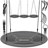 tectake® Nestschaukel, Korbschaukel bis 120 kg belastbar, Schaukel für...