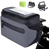 LEMEGO Wasserdicht Lenkertasche Fahrrad mit Adapter für E Bike und Fahrrad...