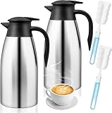 2 Stück 2 Liter Thermo-Kaffeekanne, 12 Stunden Heißgetränkespender,...