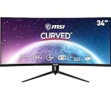 MSI Optix MAG342CQR Gaming-Monitor gebogen 34 Zoll, Display 21:9 (UWQHD)...