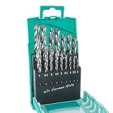 ENT 09216 16-tlg. HSS-G Holzbohrer-Set PLUS mit Tieflochspirale Ø 3-10,5...