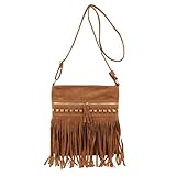 LHHMZ Damen Mode Hobo Fransen Umhängetaschen Vintage kleine Quaste...