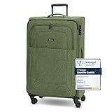 REDOLZ großer Weichschalen Koffer für Damen & Herren | Leichter Trolley...