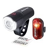 SIGMA SPORT - LED Fahrradlicht mit Batterien Set AURA 30 und CURVE | StVZO...