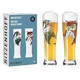 RITZENHOFF 6021002 Weizenbierglas 646 ml 2er Set - Serie Brauchzeit - Motiv...