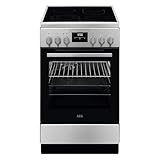 AEG Standherd mit Glaskeramik-Kochfeld 50cm, A, 1 Paar Teleskopschienen,...