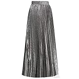 CLARA Damen Maxirock aus Netzstoff, hohe Taille, durchsichtig, Strand,...