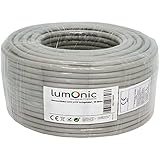 Lumonic 50m Netzwerkkabel CAT 6 S/FTP PIMF I Cat6-Kabel, Gigabit Lan Kabel,...