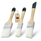 ORGAFLIX Lackierpinsel - 3er Set - 30mm, 35mm, 50mm, Malerpinsel für Lacke...