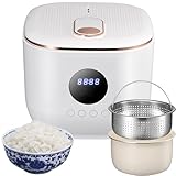 WUDLi Low Sugar 3L Reiskocher, 5 Funktionen, Low Carb Dampfgarer, 24 Std....