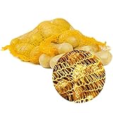 Raschelsäcke aus Mesh Gewebe mit Zugband - 10 Stück Netzsäcke 60x100 cm...