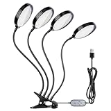 Sonew Pflanzenanbau Licht, 78 LEDs, Desktop -Cliplampe mit Vollem Spektrum...