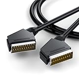 Scart Kabel RGB True 21-Pin, BolAAzuL Composite RGB Scart zu Scart Kabel...