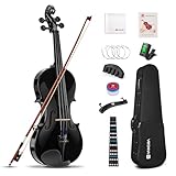 Vangoa 4/4 Violine Erwachsene Akustische Geige Violin Anfänger Set für...