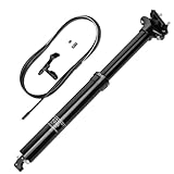 Sattelstütze in 31.6Ø mit Hub 100mm, Fahrradsattelstütze MTB Dropper...